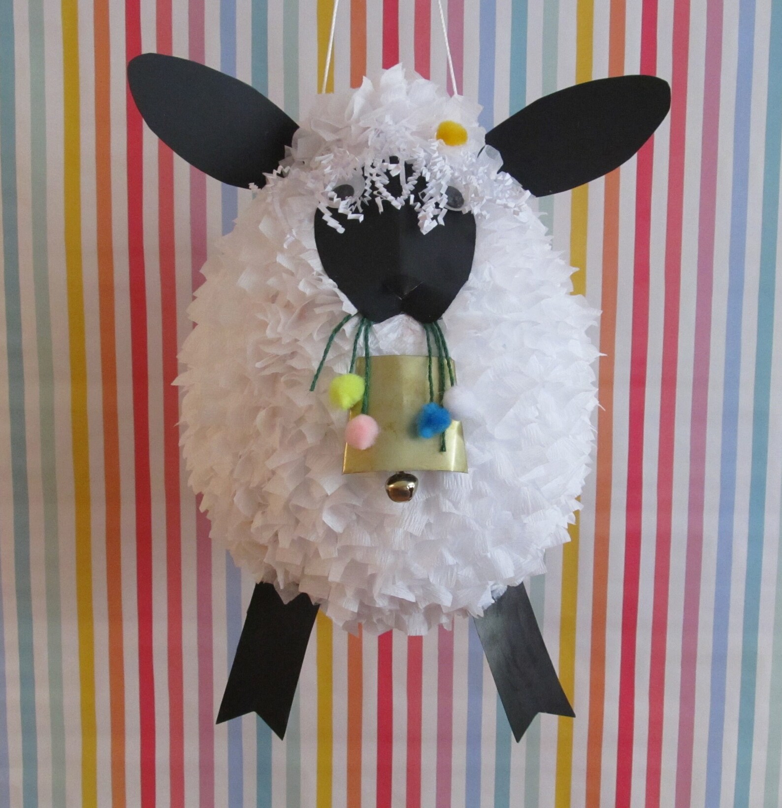 Little Lamb Pinata Fluffy Lamb Birthday Nature Pinata Etsy