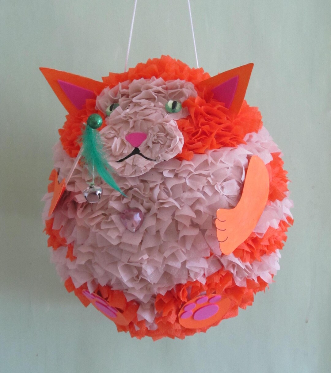 Wildcat Pinata CAT Pinata, Theme Birthday, Children's Art Mobile, Pet Pinata, Playful ...