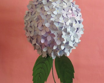 Hydrangea Pinata, Mother's Day, Flower Birthday, Nature Pinata, Gardener Birthday, Blue Hydrangea Pinata, Handpainted, Original Design