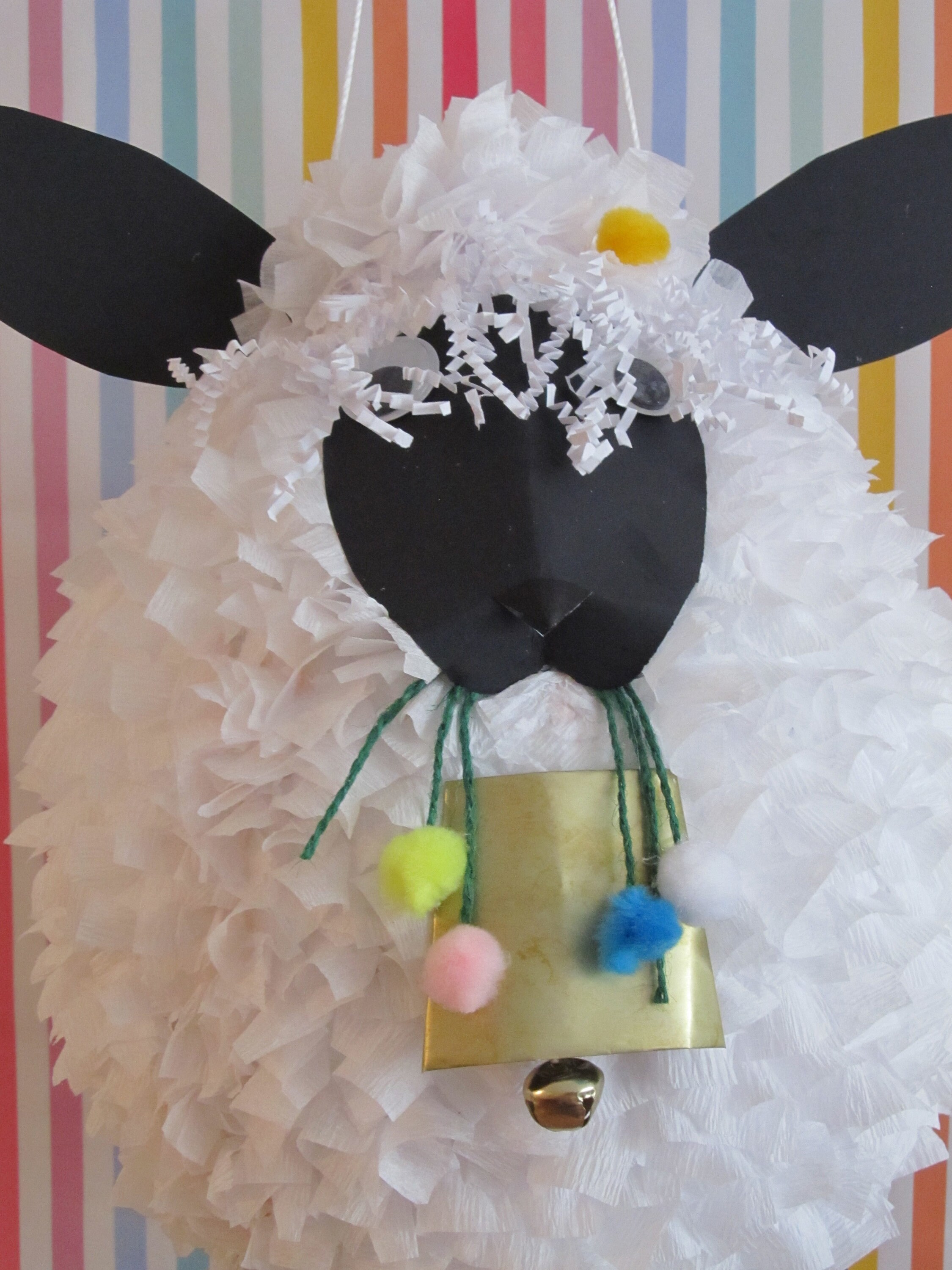 Little Lamb Pinata Fluffy Lamb Birthday Nature Pinata Etsy