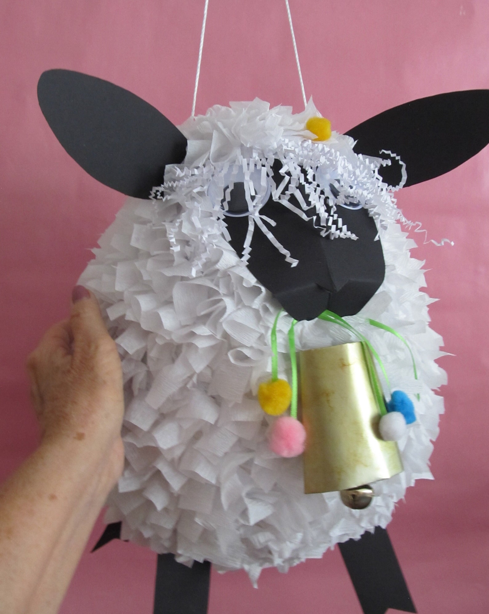 Little Lamb Pinata Fluffy Lamb Birthday Nature Pinata Etsy
