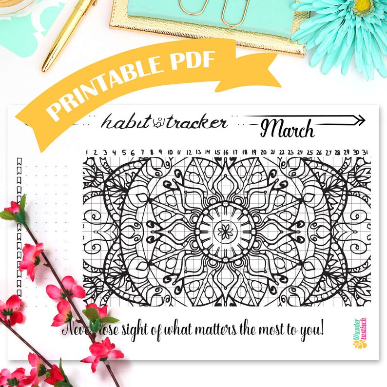 Printable Habit Tracker Coloring - Il 794xN.1200897193 5rp4