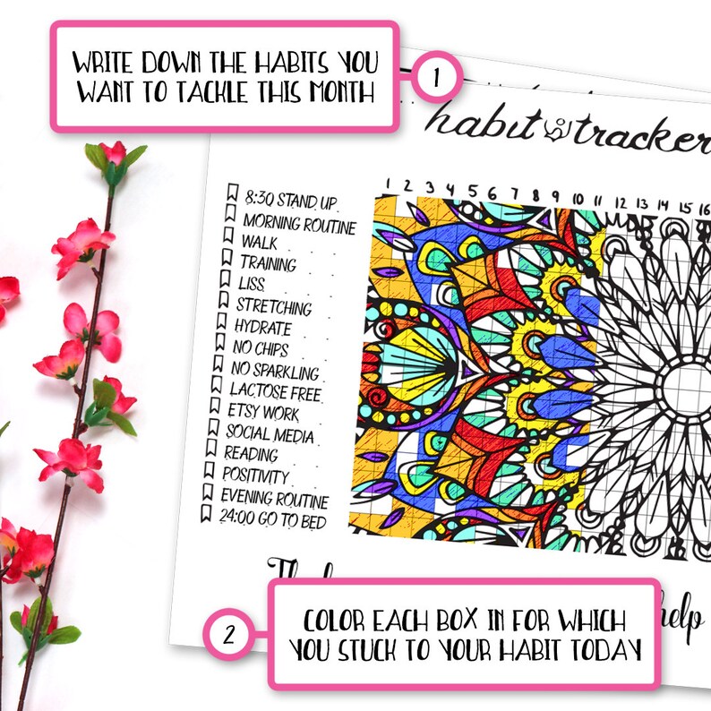 Printable Habit Tracker Coloring - Il 794xN.1161395823 7o6t