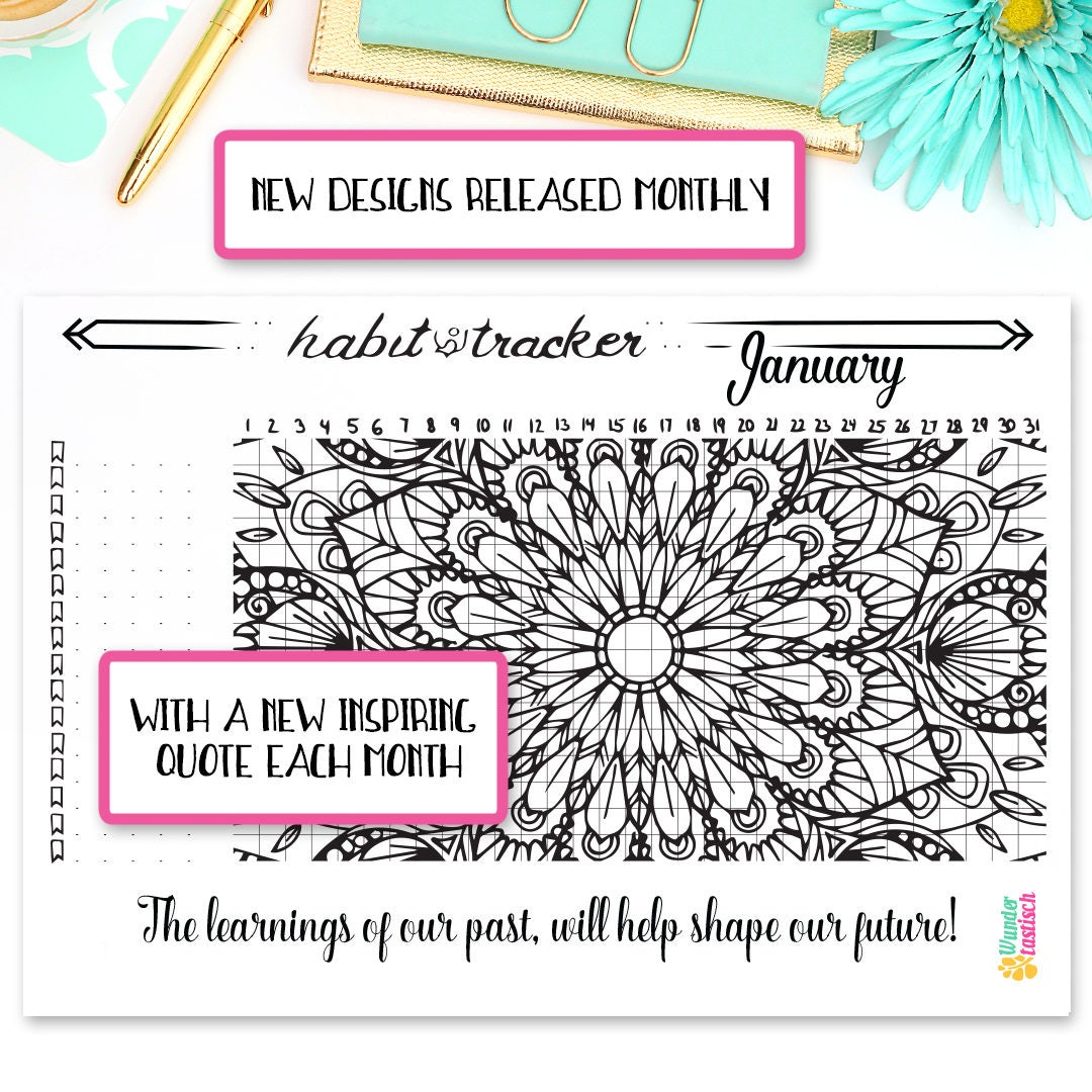 printable-habit-tracker-coloring-page-mandala-coloring-page-etsy