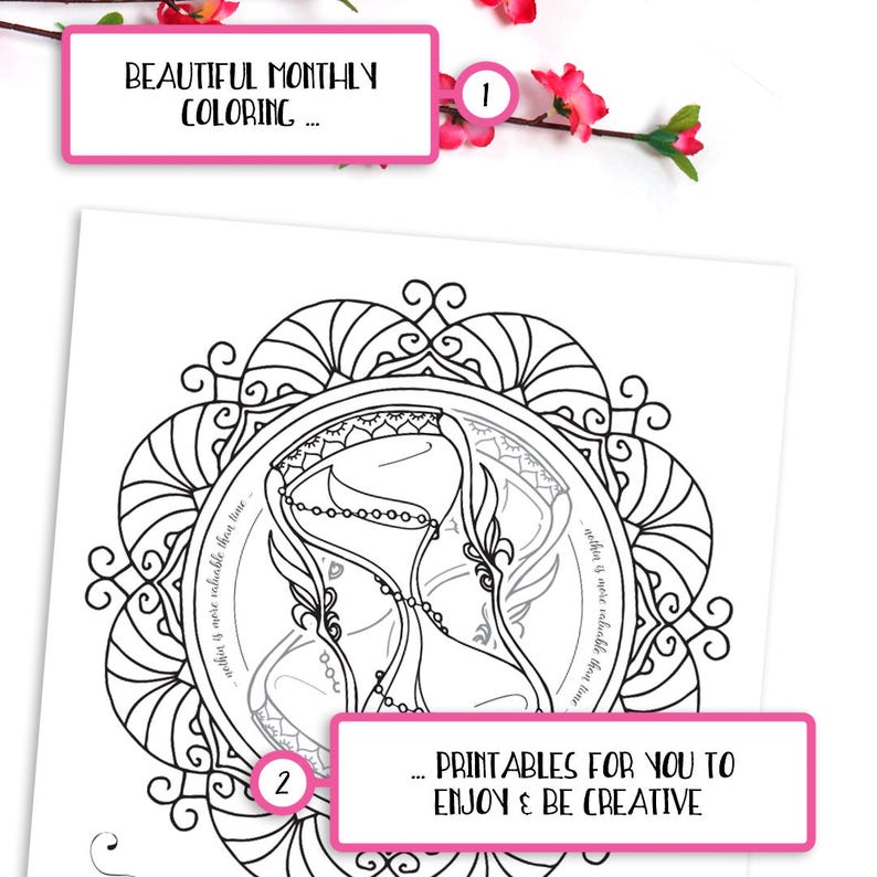 Download Coloring Page Hello May Monthly Bullet Journal Printables | Etsy