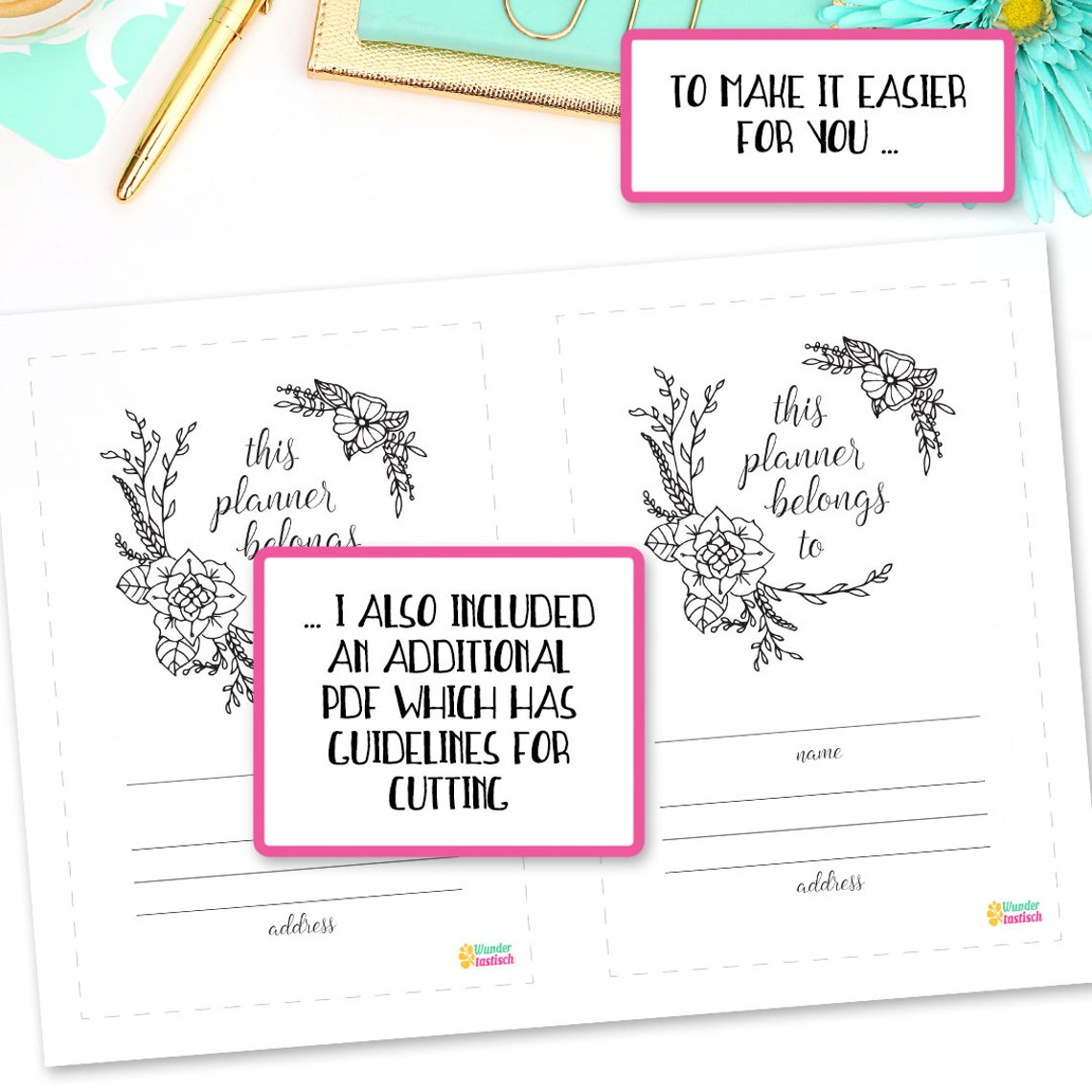 This Planner Belongs to Printable Personalized Planner | Etsy