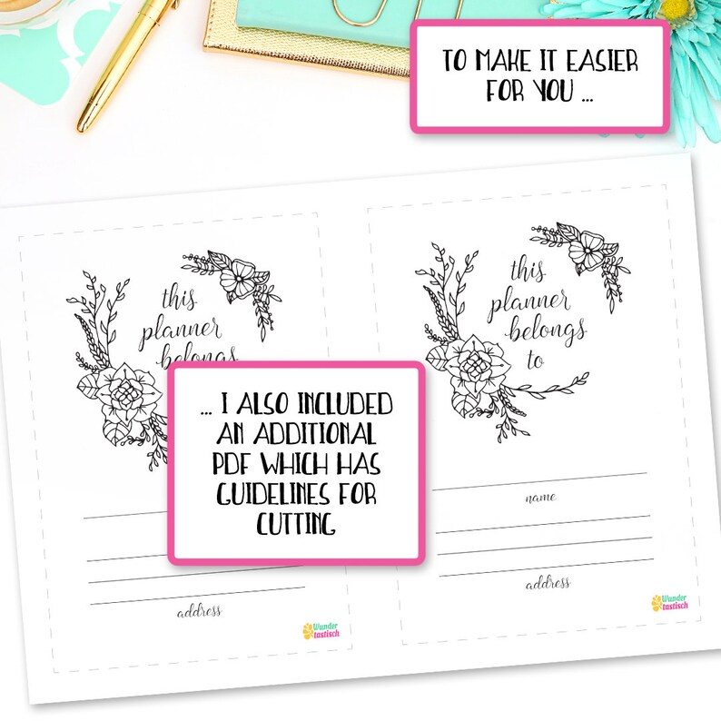 This Planner Belongs to Printable Personalized Planner | Etsy