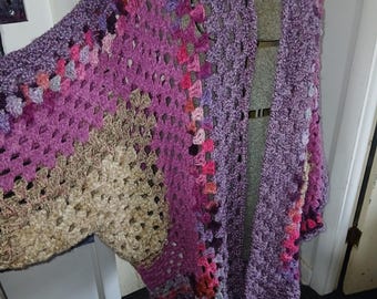 Hexagon Style Cardigans hand crochet