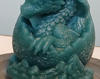 Handmade Dragon Hatching Candle Un-Painted