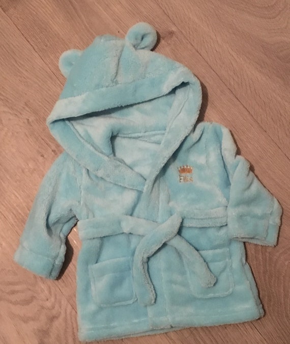 personalised baby robe