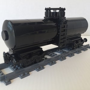 Custom Train Black Tank Car MOC (Instructions Only)