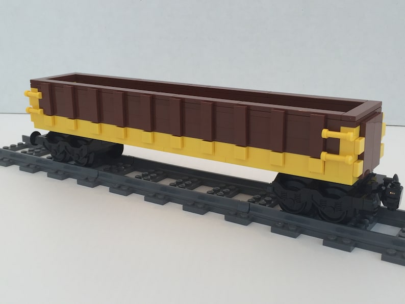 Custom Train Gondola Car MOC instructions Only Etsy