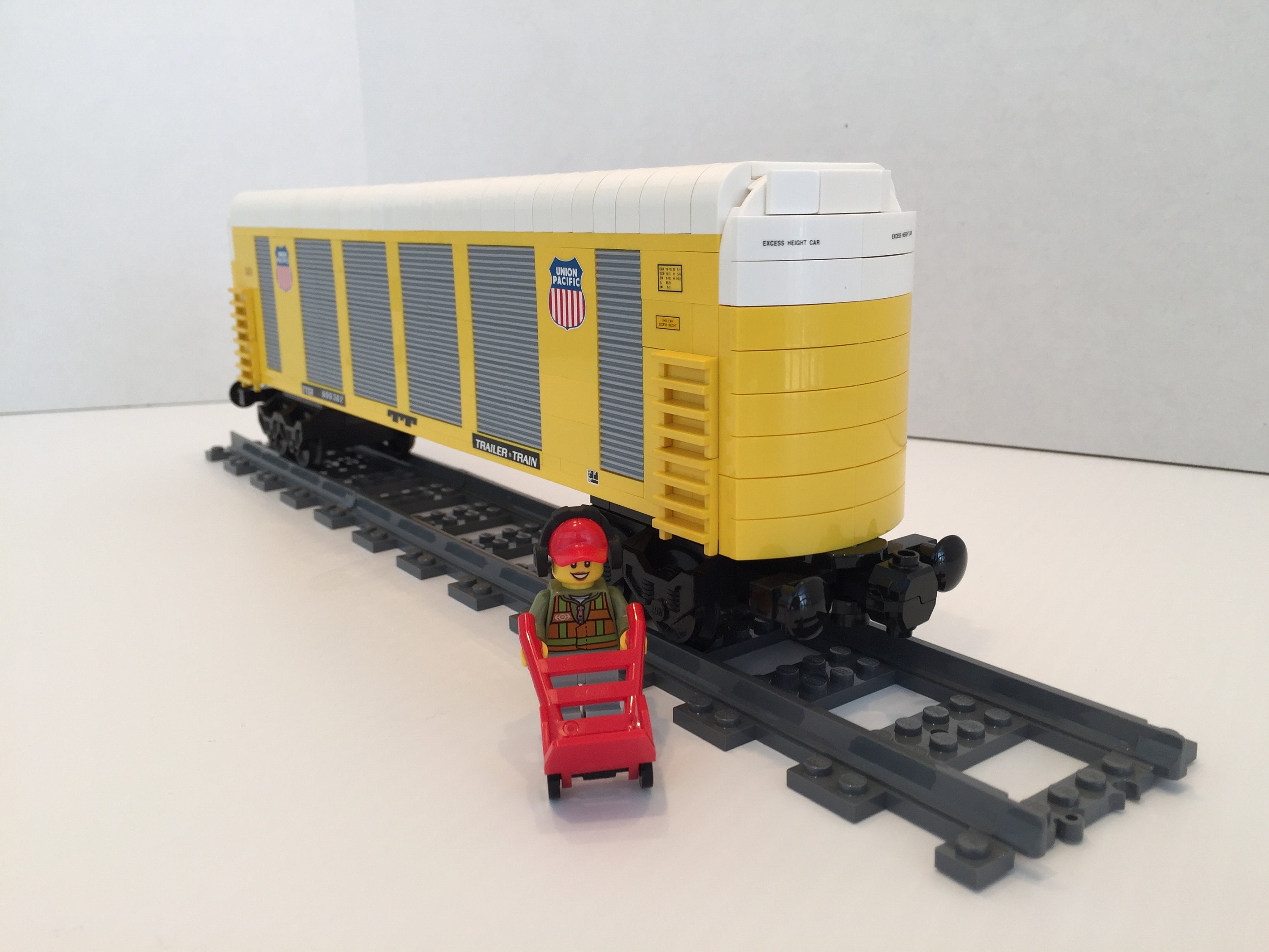Lego Auto Rack Custom Train Autorack Car MOC (instructions Only) - Etsy