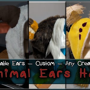 Custom Animal Ear Hat: Poseable Creature Hood