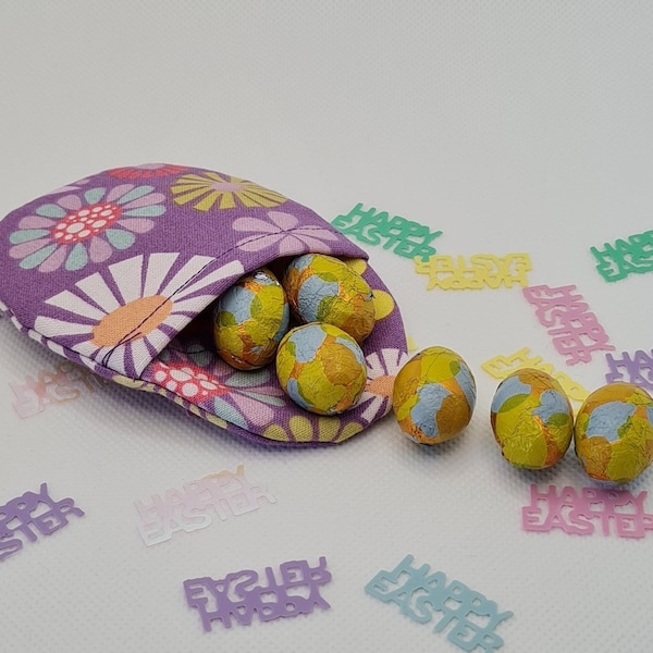 Cotton Fabric Refillable Easter Eggs - Easter Egg Hunt Gift, Low-Plastic Easter Gift, Gift for Child, Friend, Work Colleague