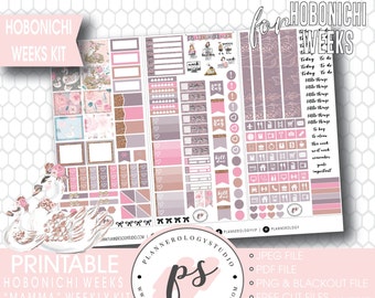 Mamma (Mother's Day) Full Weekly Kit Hobonichi Weeks Digital Printable Planner Stickers | JPG/PDF/Free Cut Files