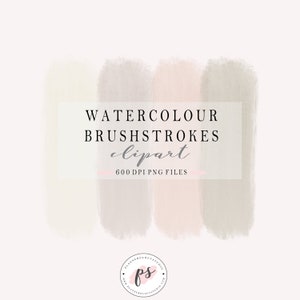 Watercolour Brushstroke Clipart (Freebie)