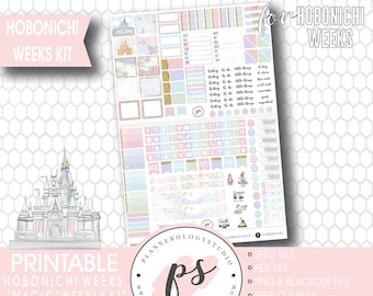 Magic Full Weekly Kit Hobonichi Weeks Digital Printable Planner Stickers | JPG/PDF/Free Cut Files
