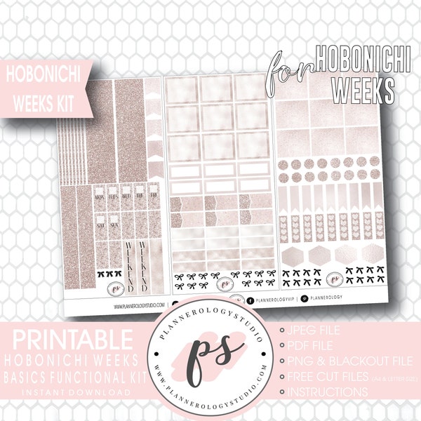 Free Hobonichi Weeks Stickers Printable - Etsy
