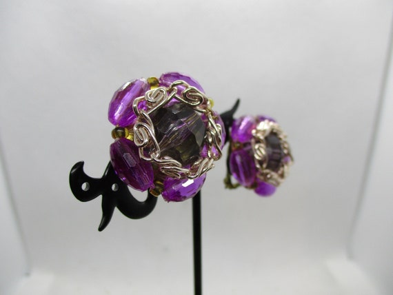 Vintage 'Western Germany' Faceted Purple/Lavender… - image 5