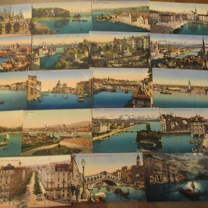 Lote de 27 postales antiguas de Zúrich, Suiza, en color, de EDITION PHOTOGLOB, Zúrich - Impresiones fotocromáticas - principios del siglo XX