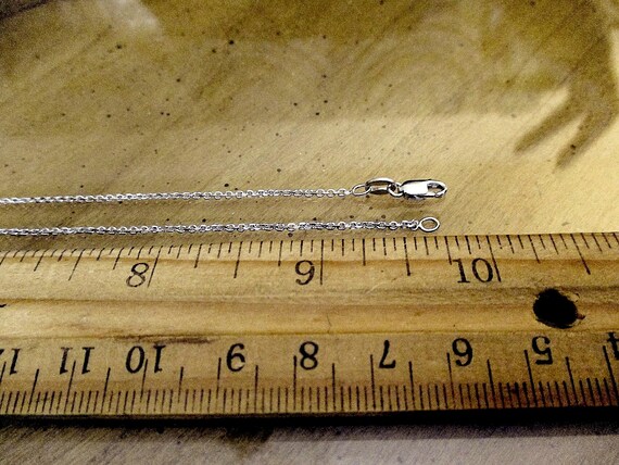Solid Cable Sterling Silver Necklace: Italian 20"… - image 5