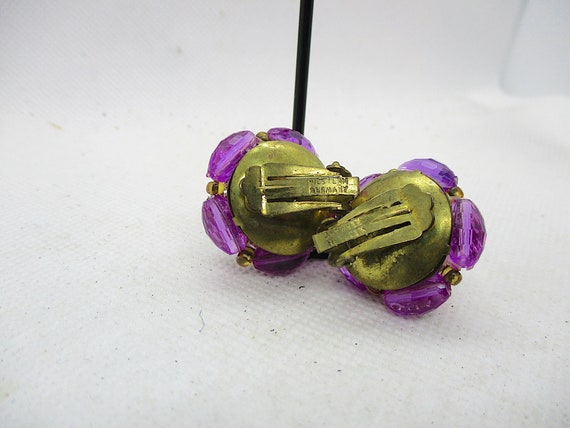 Vintage 'Western Germany' Faceted Purple/Lavender… - image 7