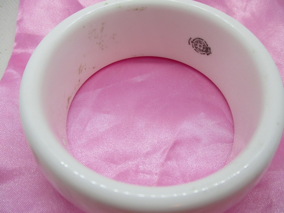 Vintage White Bone China Bangle: Kenneth Jay Lane… - image 7