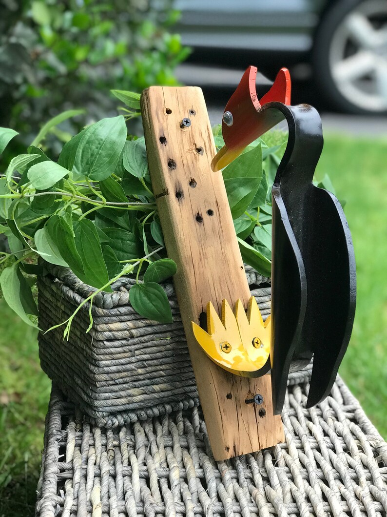 Woodpecker Handmade PVC Pipe Bird Etsy