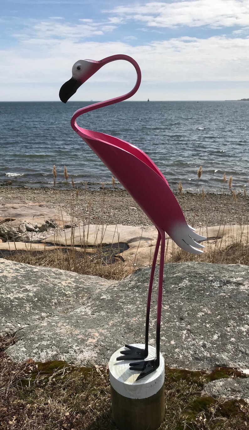 PVC Pipe Birds Flamingo Yard Garden Decor Statue Handmade Etsy