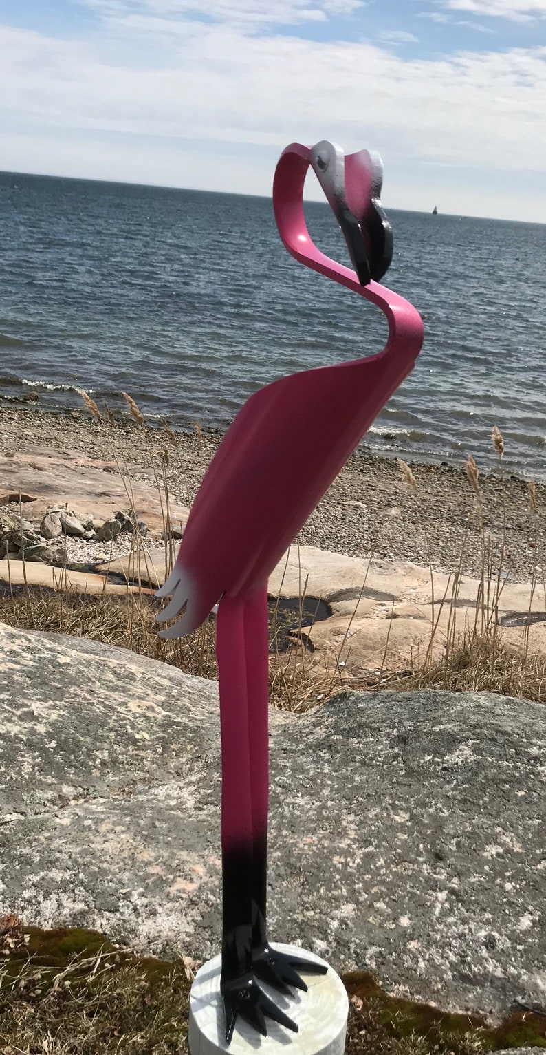 PVC Pipe Birds Flamingo Yard Garden Decor Statue Handmade Etsy