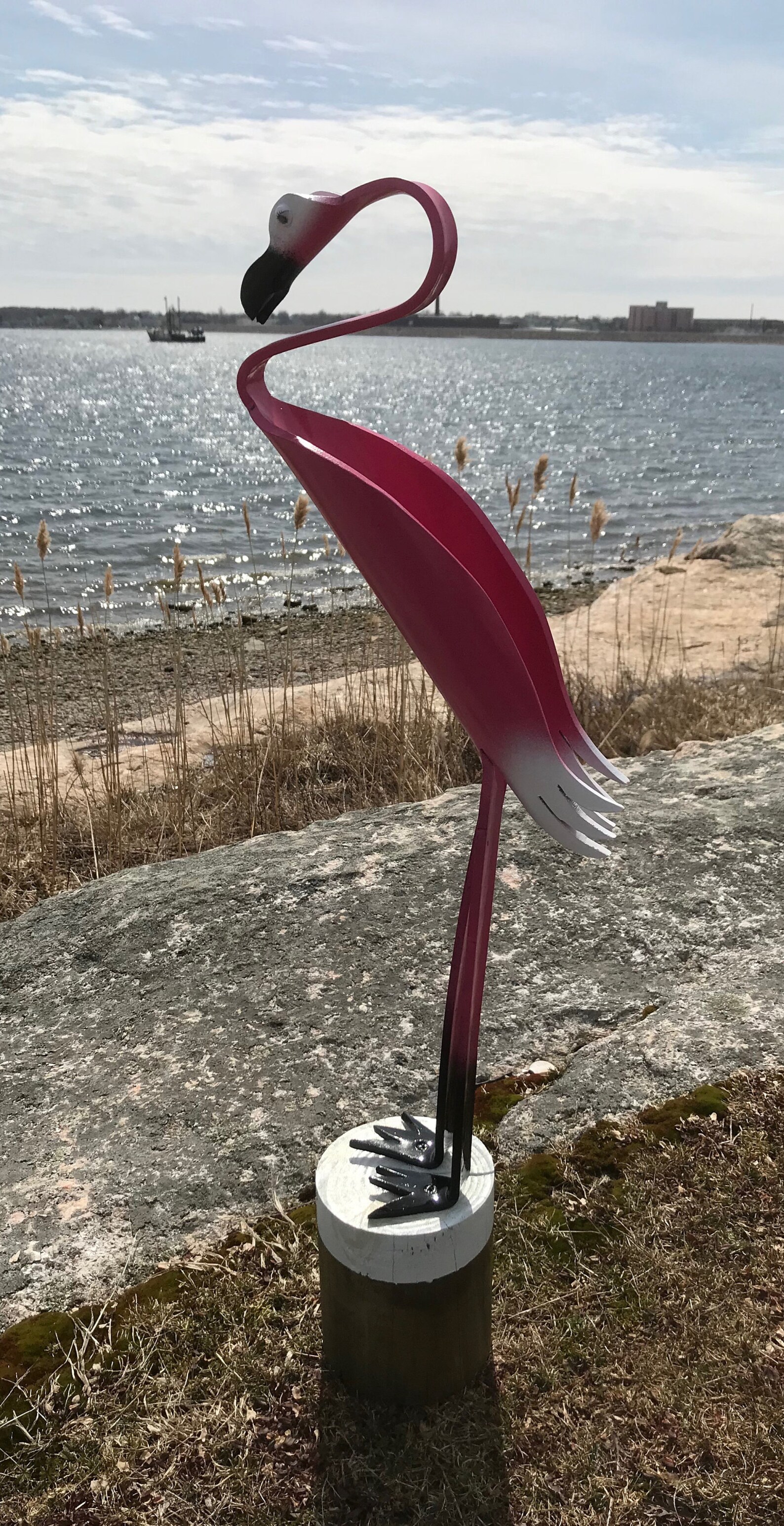 PVC Pipe Birds Flamingo Yard Garden Decor Statue Handmade Etsy