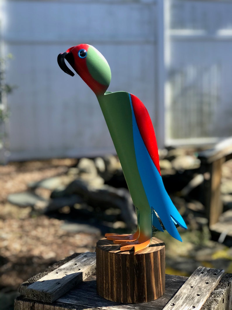 PVC Pipe Birds Macaw Yard Garden Decor Statue Handmade Etsy
