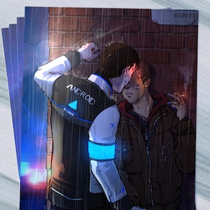 Reed900, Carte postale « Rainy Night », Detroid Become Human,