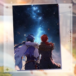 Luckae, Linked Skies, Genshin, A5 Print