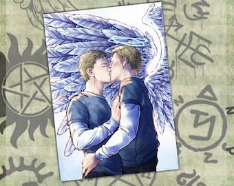 Midam "Soft Kiss", Supernatural, A6 Print