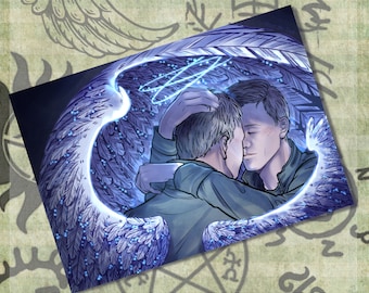 Midam "Embrace", Supernatural, A6 Print