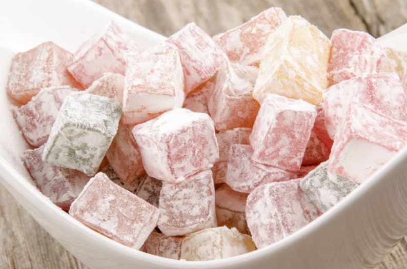 Traditional Greek Turkish Delights Mixed Flavors 400 gr or image 1