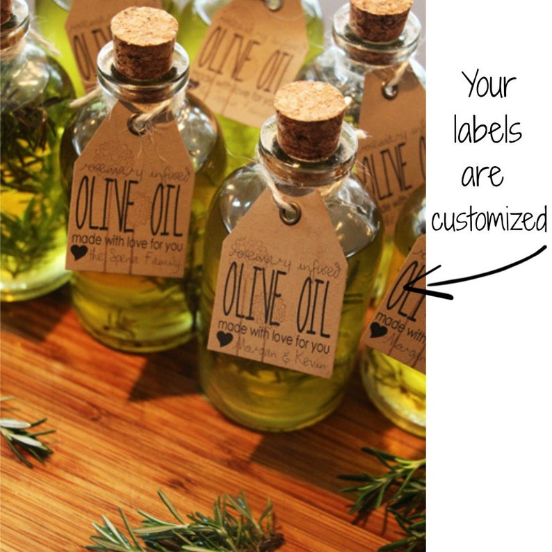 FREE SHIPPING Rosemary Olive Oil Favors Wedding Bridal Shower Etsy