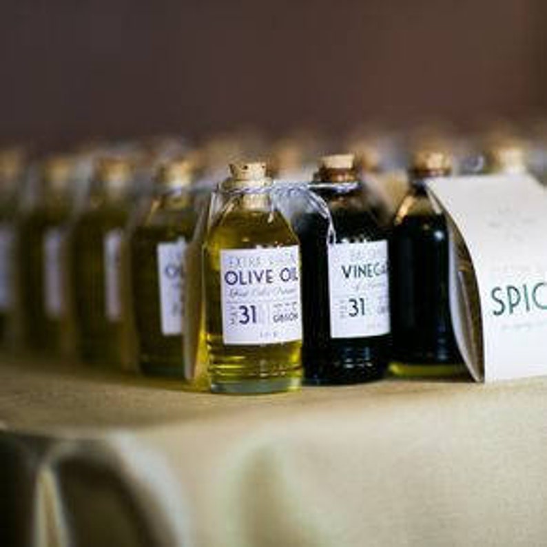 FREE SHIPPING Mini Olive Oil and Balsamic Vinegar Favor Sets Etsy