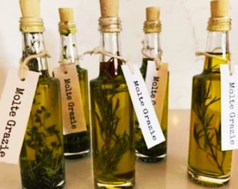 2 Unzen Olivenöl Gastgeschenke, Bio Infundiertes griechisches Olivenöl, Hochzeit Gastgeschenke, Einzigartige Gastgeschenke Hochzeit, Olivenöl Gastgeschenke aus Griechenland