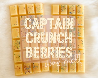 Captain Crunch Berries Highly Scented Wax Melt, Snap Bar, Bakery Scent, Food Scent, Wax Melt for Wax Warmer/Melter