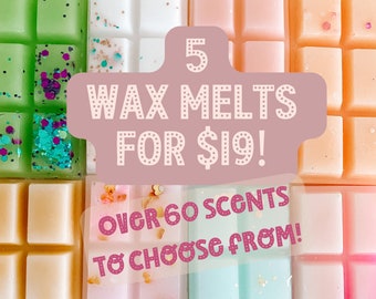 Choose Your Own Wax Melts:  Highly Scented Snap Bars, Fall Scents, Cozy Autumn Scents, Pick Your Own Home Fragrance for Wax Warmer, Strong