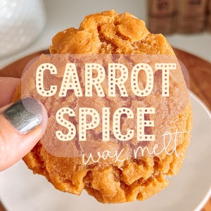 WAX MELT: Carrot Spice Cookies | Highly Scented | Bakery Scent | Home Fragrance for Wax Warmer | Handmade | Hand Poured | Fake Food