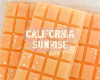Wax Melt: California Sunrise | Highly Scented  Snap Bar, Fresh Scent, Spring and Summer Home Fragrance, Beach Wax Melt for Wax Warmer