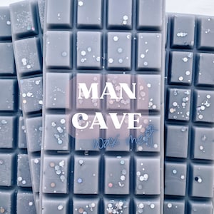 Wax Melt: Man Cave | Sterk geurende klikstang, mannelijke geur, schone geur, woondecoratie, geur voor wasverwarmer, wassmelter