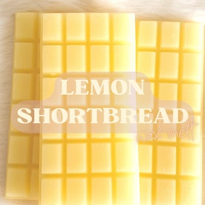 Lemon Shortbread Highly Scented Wax Melt, Snap Bar, Bakery Scent, Food Scent, Wax Melt for Wax Warmer/Melter