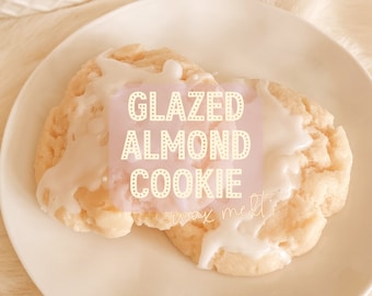 Wax Melt: Glazed Almond Cookies | Highly Scented | Bakery Scent | Home Fragrance for Wax Warmer | Handmade | Hand Poured | Fake Food