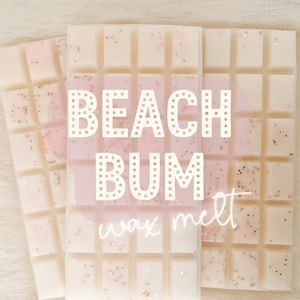 Wachsausschmelzung: Beach Bum | Hochduftende Snap Bar, tropischer Duft, Raumduft für Wachswärmer, Wachsschmelzer