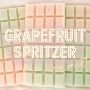 Grapefruit Spritzer Wax Melt: Tropical Citrus Scent, Fresh Home Fragrance